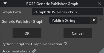 Generic Publisher 생성 dialog
