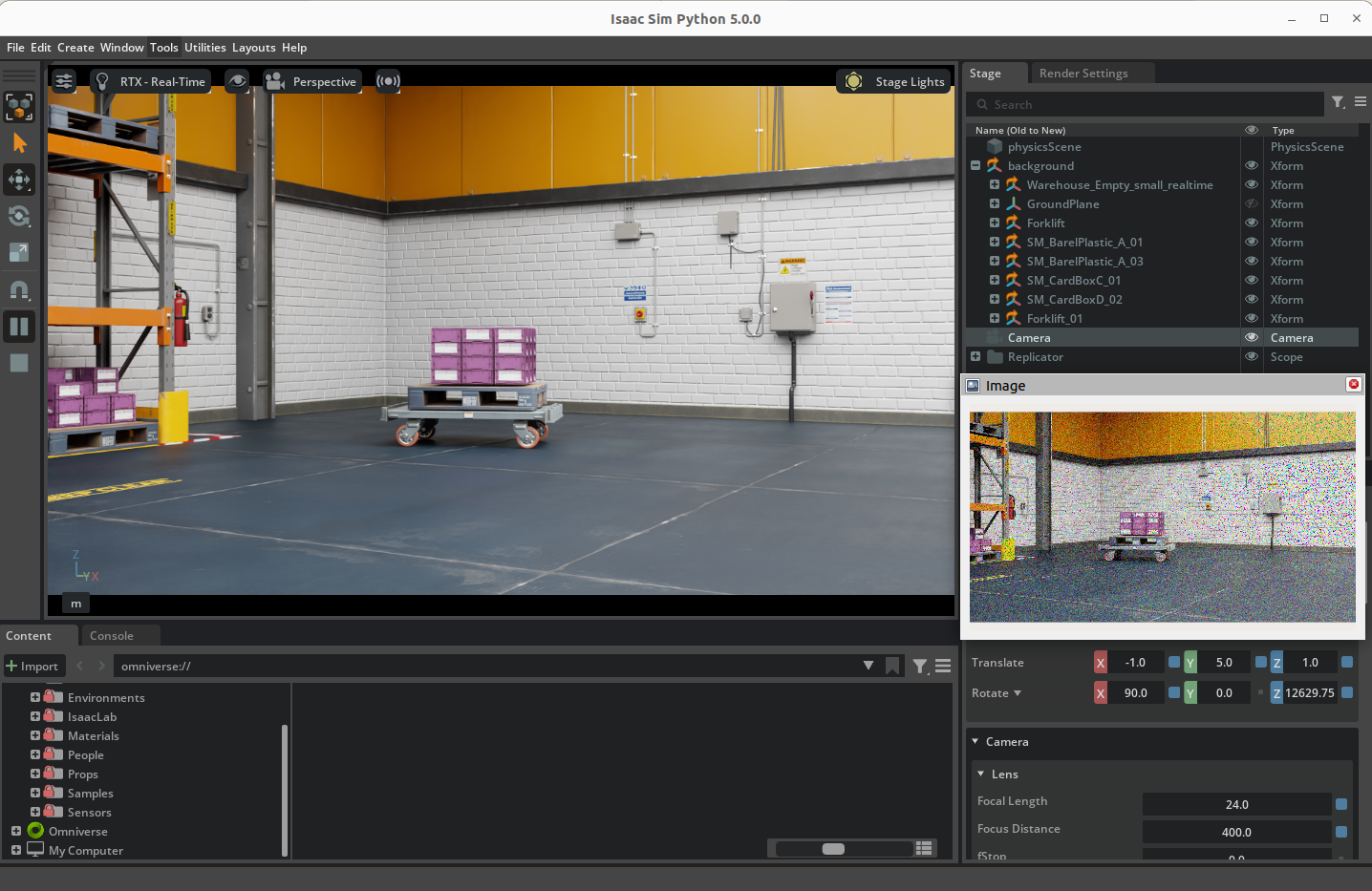 Augmented camera image를 RViz2에서 확인