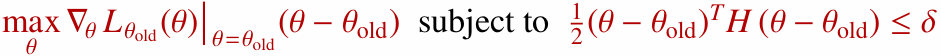 NPG quadratic problem