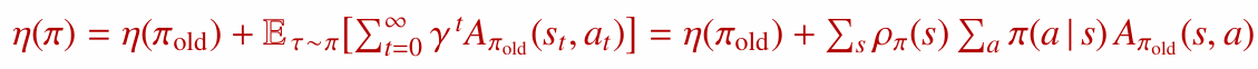Performance difference equation